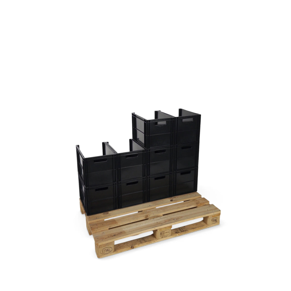 Plug & pluk – komplet pluklager på EUR-palle, Eurokasser 400 × 300 mm